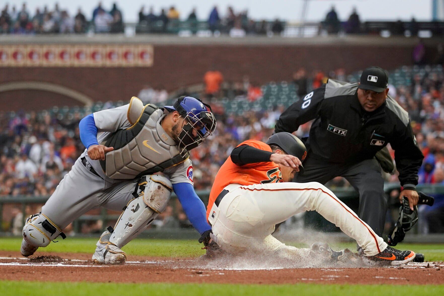 APTOPIX Cubs Giants Baseball